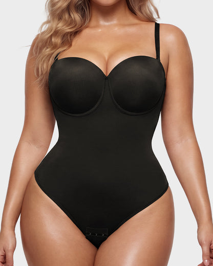 Back Lace-Up Seamless Shapewear Bodysuit