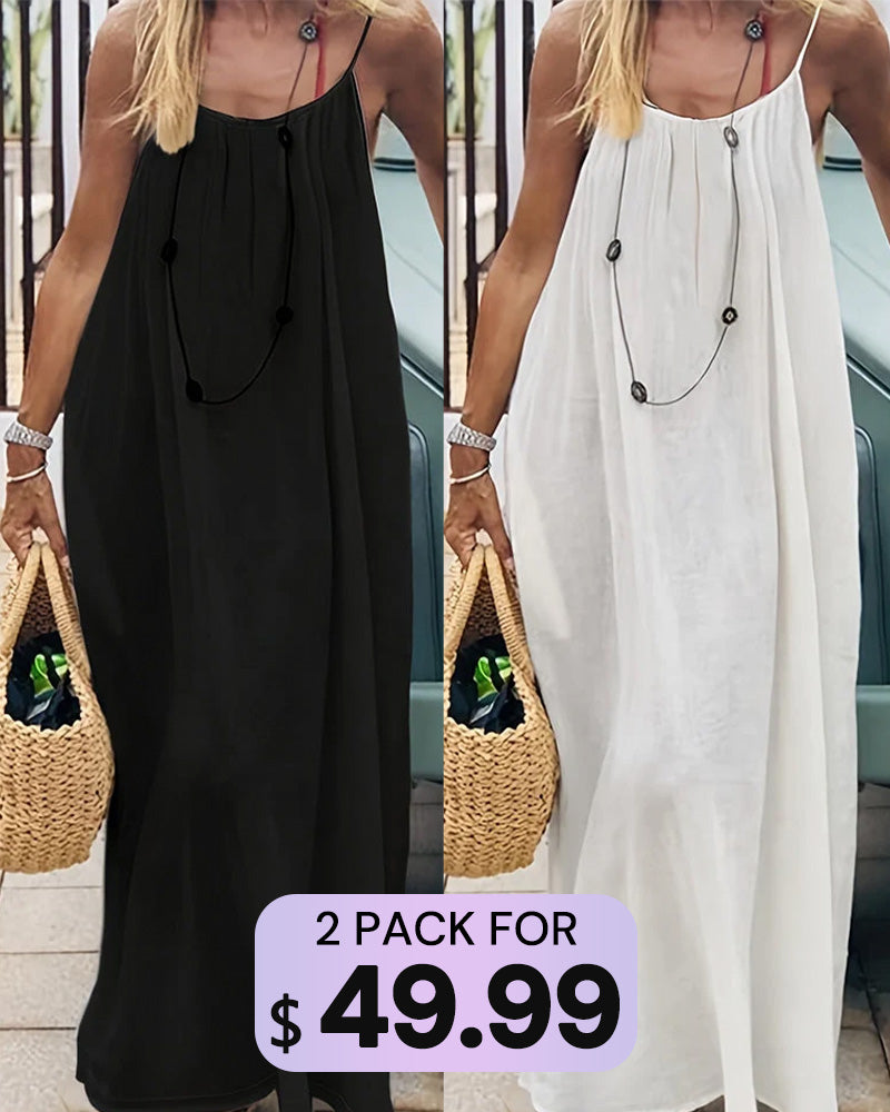 Backless Cami Dress Multipack