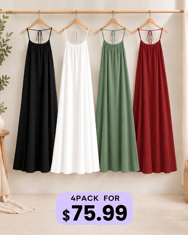 Backless Cami Dress Multipack