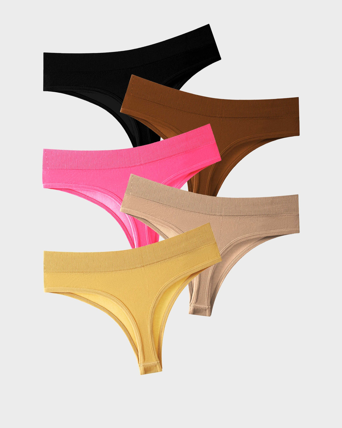 Comfort Seamless Sport Thong Panties Multipack