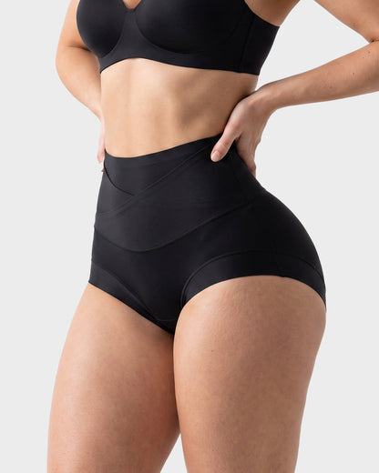 High-Waisted Double-Layer Tummy-Control Briefs(6 pack)