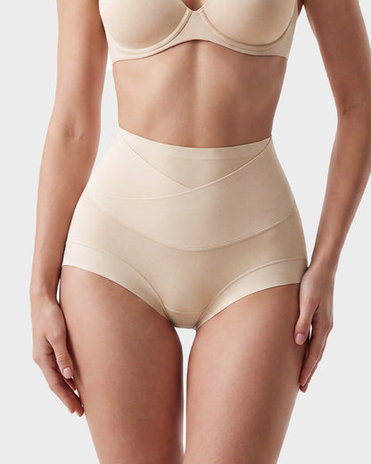 High-Waisted Double-Layer Tummy-Control Briefs(6 pack)