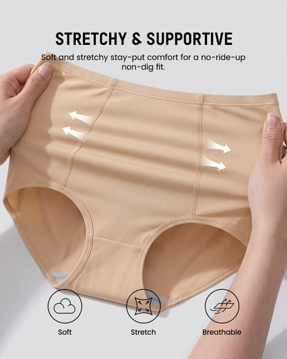 High Waist Tummy Control Cotton Briefs Multipack