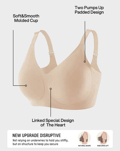 Lifting Wire-Free Antibacterial Jelly Bra Multipack