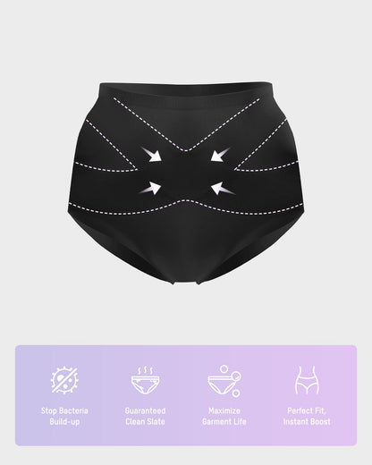 Seamless Tummy Control High-Waist Panties (5 Pack)