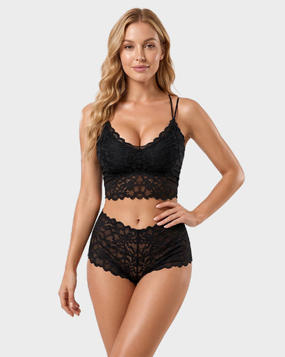 Romantic Lace Bralette & Panty Bundle