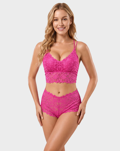 Romantic Lace Bralette & Panty Bundle