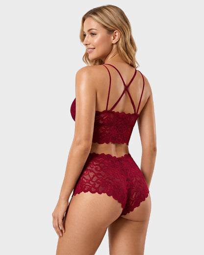 Romantic Lace Bralette & Panty Bundle