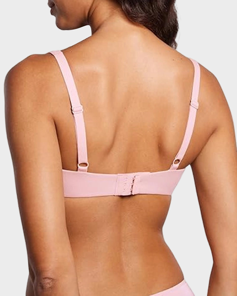 Underwire Support Seamless Unlined Balconette Bra