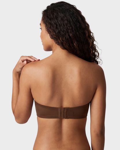 Strapless Mesh Underwire Balconette Bra