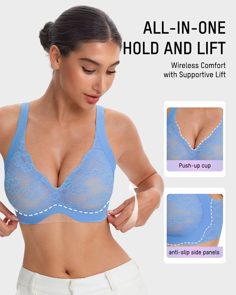 Wireless Lace Full Coverage Minimizer Bra