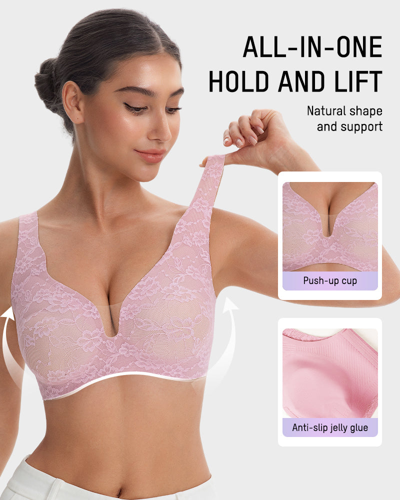 Wireless Lace Full Coverage Minimizing Bra