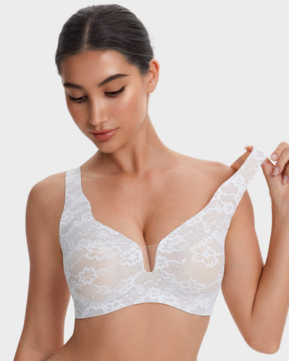 Wireless Lace Full Coverage Minimizing Bra