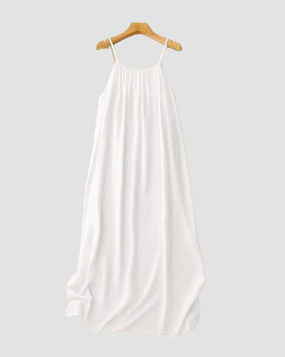 Women's Solid Color Backless Cami Dress
