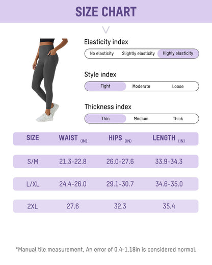 Tummy Control Butt-Lifting Training Leggings with Pockets